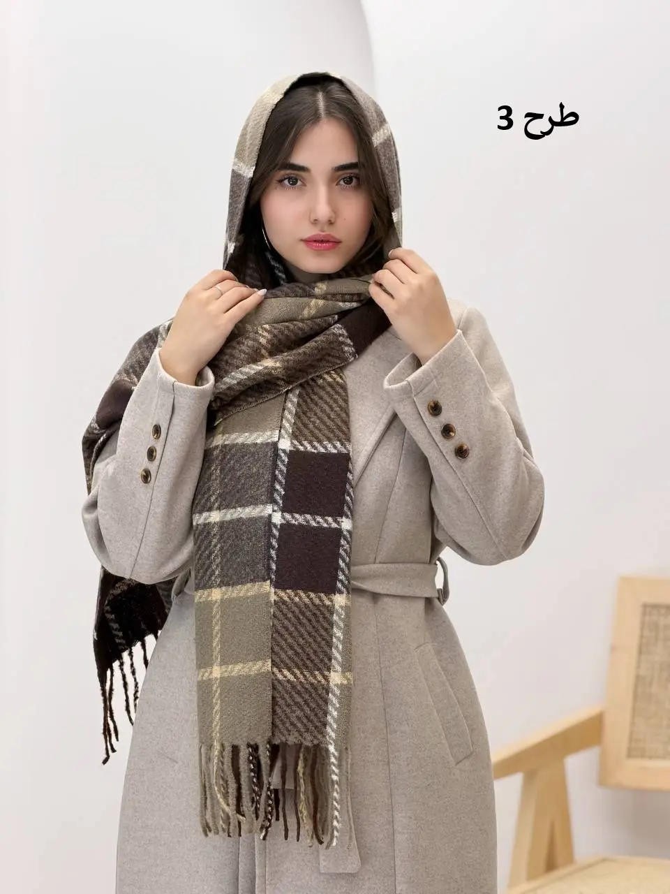 3814-شال موهر فریال